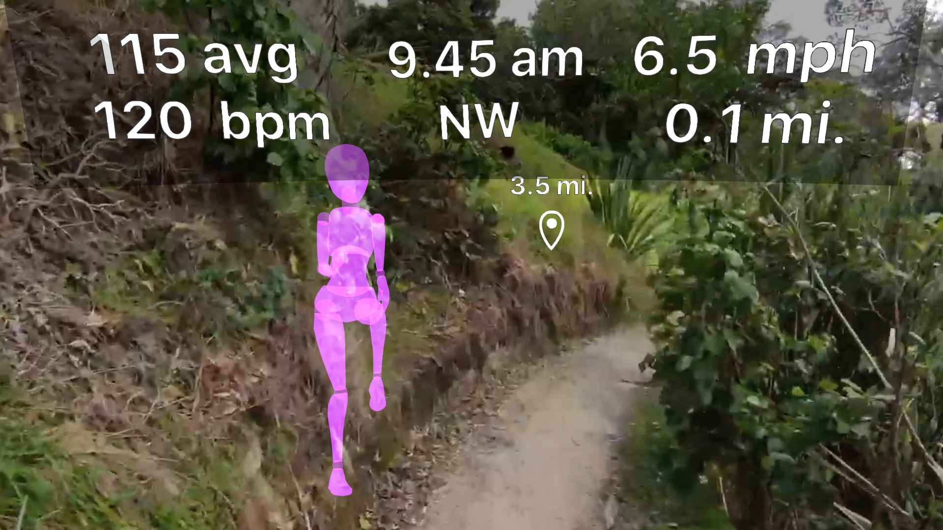 Augmented Reality Running Concept